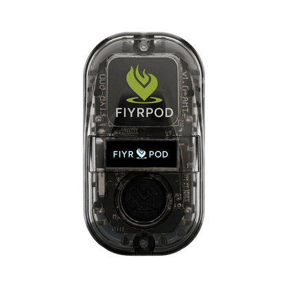 FiyrPod GPS tracker: front view